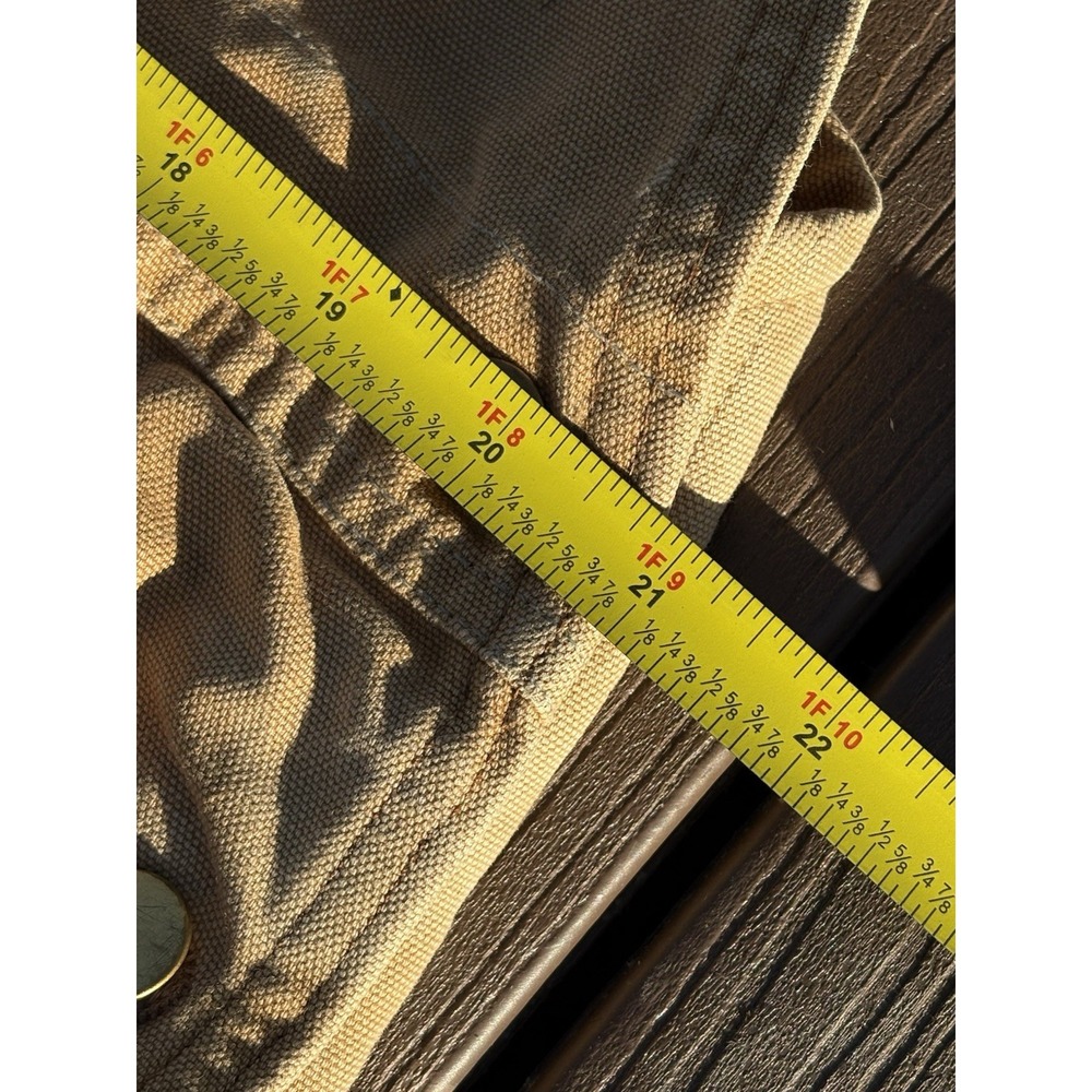VTG Carhartt Men's Denim Bib Overalls 42 X 27" Union Made in USA Double Knee - Picture 9 of 11